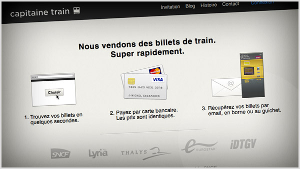 Réservation express de billets de train