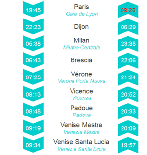 Horaires Thello du 1er avril au 8 décembre 2012