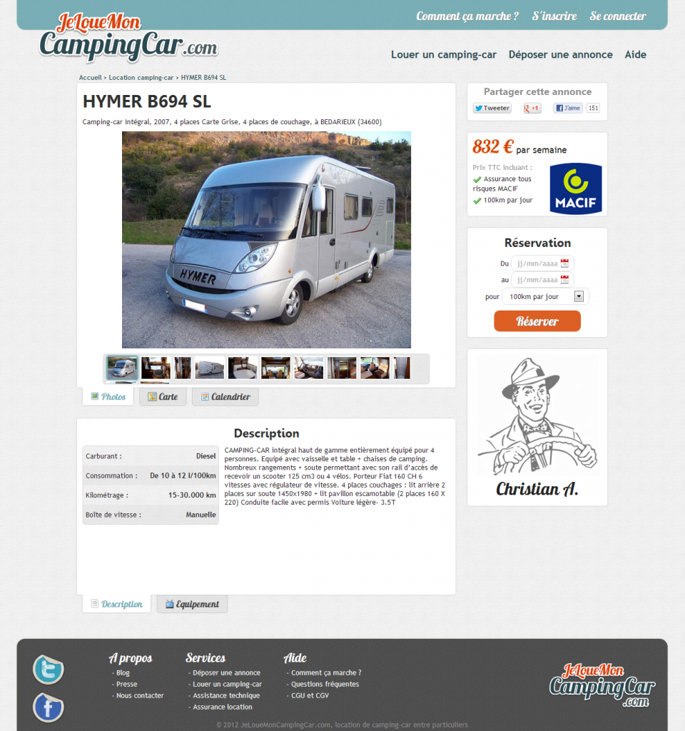 Présentation JeLoueMonCampingCar.com