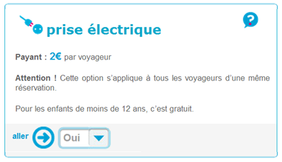 Option Prise électrique Ouigo