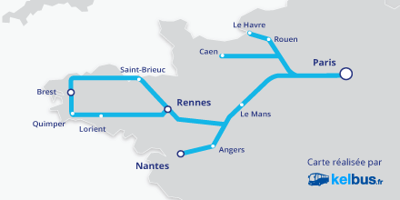 Nouvelles lignes au départ du Nord-Ouest de la France avec OUIBUS