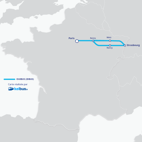 Nouvelles lignes OUIBUS au départ de l'Est