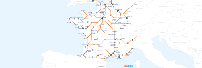 Lignes de train en France